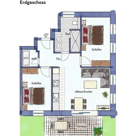 With 2 Bedrooms Casa vacanze